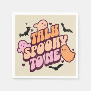 Talk spooky to me napkin