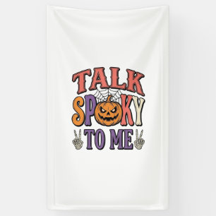 Talk Spooky To Me Vintage Halloween Shirt Design_1 Banner