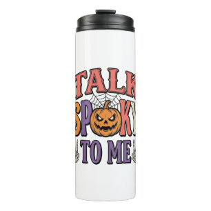 Talk Spooky To Me Vintage Halloween Shirt Design_1 Thermal Tumbler