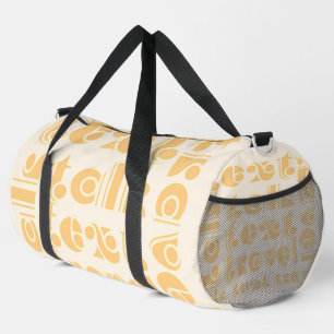 Talk Text Travel Cream    Duffle Bag