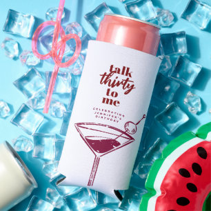 Talk Thirty To Me 30th Birthday Cocktail Party   Seltzer Can Cooler