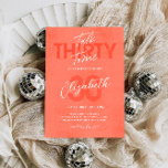Talk Thirty To Me 30th Birthday Invitation Card<br><div class="desc">Designed for our Talk Thirty To Me 30th Birthday Invitation Card collection,  this customisable Invitation Card features customisable photo & decorative fonts. Matching items available.</div>