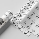 Talk Thirty to Me Simple Elegant Bow 30th Birthday Wrapping Paper Sheet<br><div class="desc">Talk Thirty to Me Simple Elegant Bow 30th Birthday Wrapping Paper Sheets is perfect for celebrating her milestone in style. Featuring minimalist and elegant watercolor black ribbon bow design and modern typography, this invite adds a touch of sophistication to your "Talk 30 to Me" theme. Featuring a chic black-and-white colour...</div>