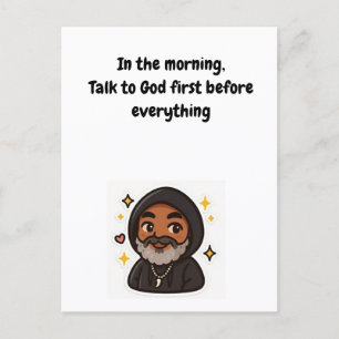 Talk to God First” Inspirational Card