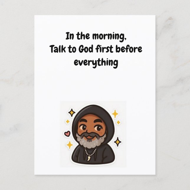Talk to God First” Inspirational Card (Front)