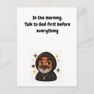 Talk to God First” Inspirational Card