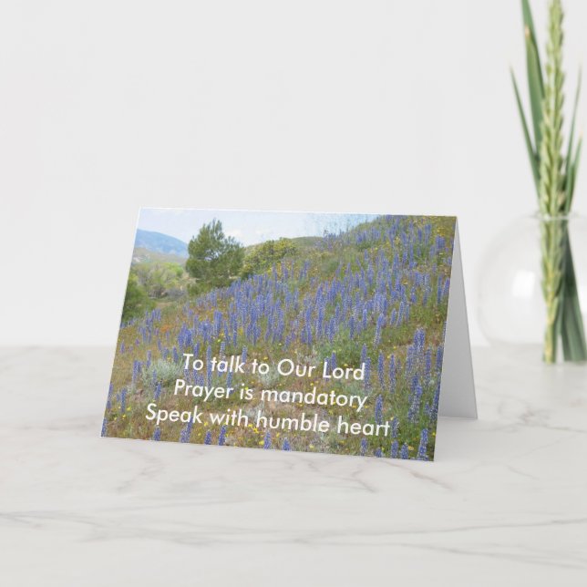 Talk To Lord Haiku Card (Front)