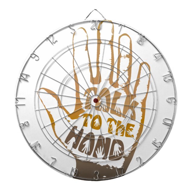 Talk To The Hand Dartboard (Front)