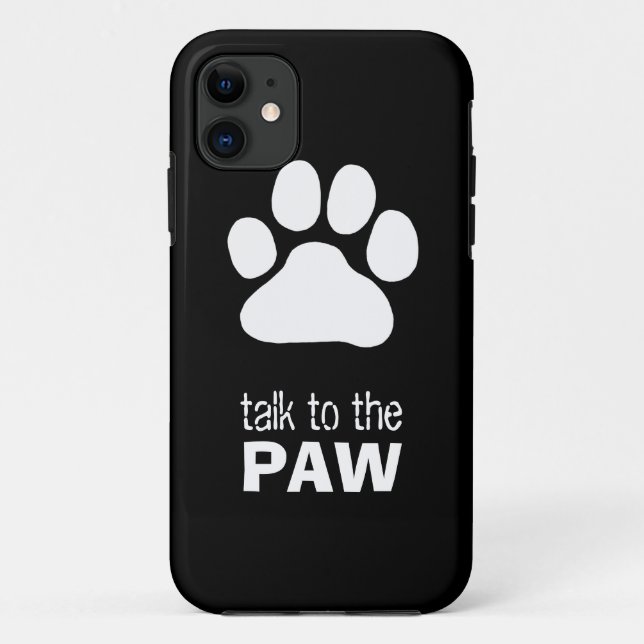 Talk to the Paw Case-Mate iPhone Case (Back)