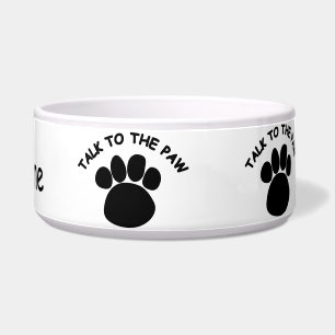 Talk to the Paw Dog Pet Bowl