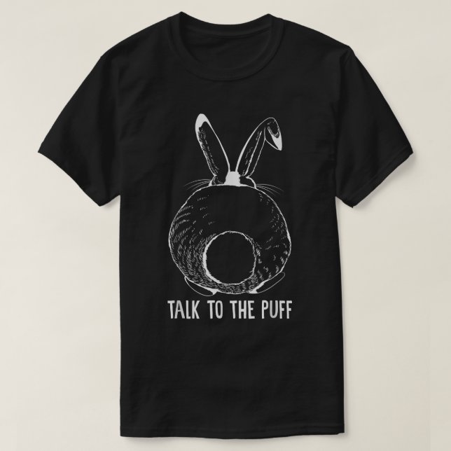 Talk To The Puff shirt Easter Day Cute Bunny Women (Design Front)