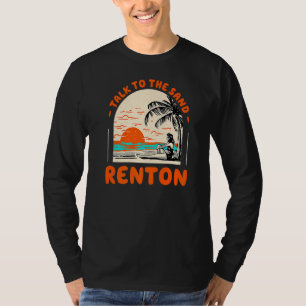 Talk To The Sand Renton Beach Washington Ocean Sum T-Shirt