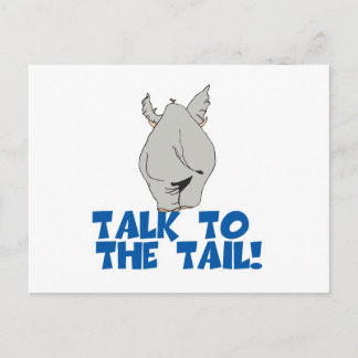 Talk to the Tail Elephant Postcard