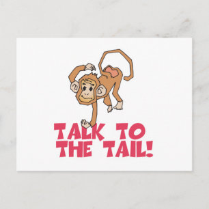 Talk to the Tail Monkey Postcard