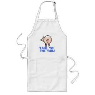 Talk to the Tail Piggy Pig Long Apron