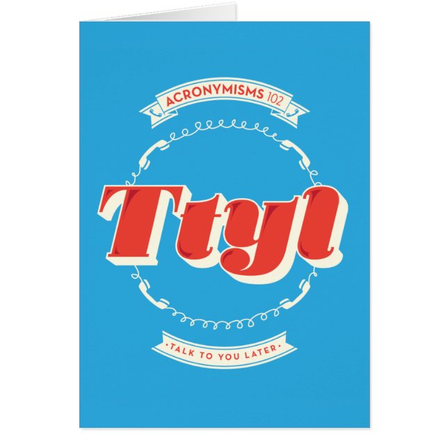 Talk To You Later (Front)