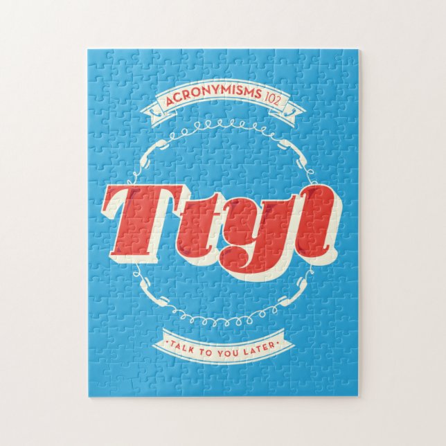 Talk To You Later Jigsaw Puzzle (Vertical)