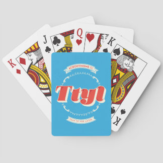 Talk To You Later Playing Cards