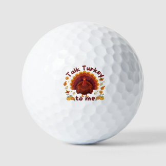 Talk Turkey to Me Thanksgiving Golf Balls
