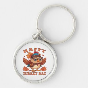 talk turkey to me Thanksgiving Key Ring