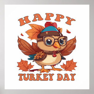 talk turkey to me Thanksgiving Poster
