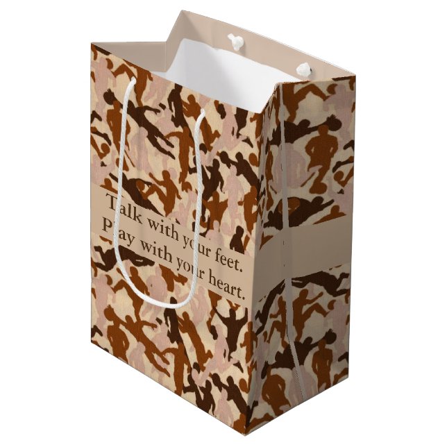 Talk with Your Feet Medium Gift Bag (Front Angled)