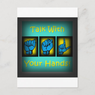 Talk With Your Hands (2) Postcard
