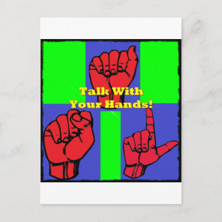 Talk With Your Hands! Postcard