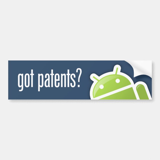 TalkAndroid Got Patents Bumper Sticker (Front)