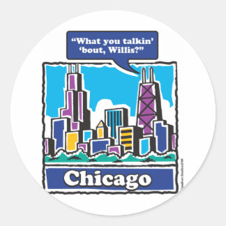 TALKIN-BOUT-WILLIS CLASSIC ROUND STICKER