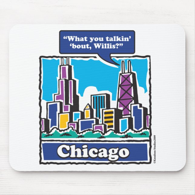 TALKIN-BOUT-WILLIS MOUSE MAT (Front)