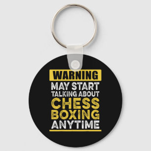 Talking About Chess Boxing Anytime Funny Chessboxe Key Ring
