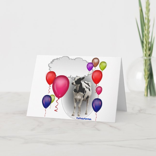 talking birthday cow card (Front)