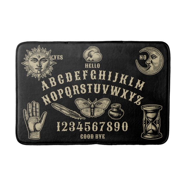 Talking Board Spirit Communication Bath Mat (Front)