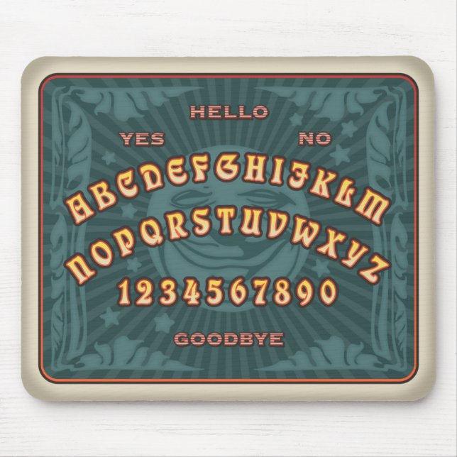 Talking Board (teal) Mouse Mat (Front)