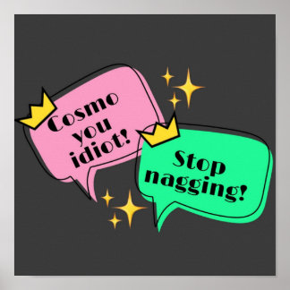 TALKING BUBBLE WANDA  COSMO POSTER