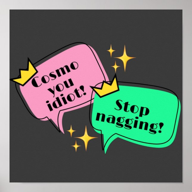 TALKING BUBBLE WANDA  COSMO POSTER (Front)