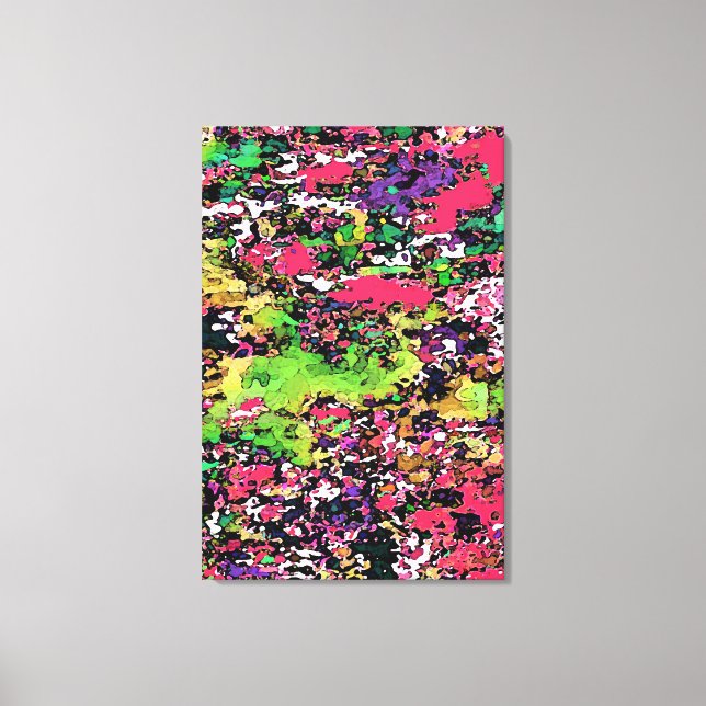 Talking Colours - Wrapped Canvas / Abstract Modern (Front)