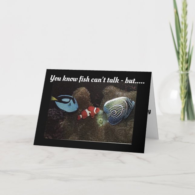 *TALKING FISH* SAY "HAPPY MOTHER'S DAY" TO YOU CARD (Front)
