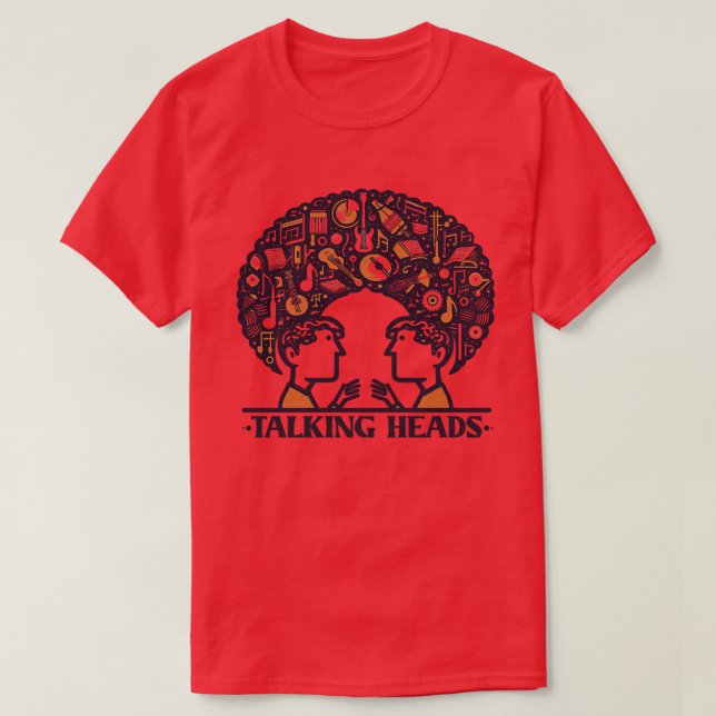 Talking heads 80s music fan design T-Shirt (Design Front)