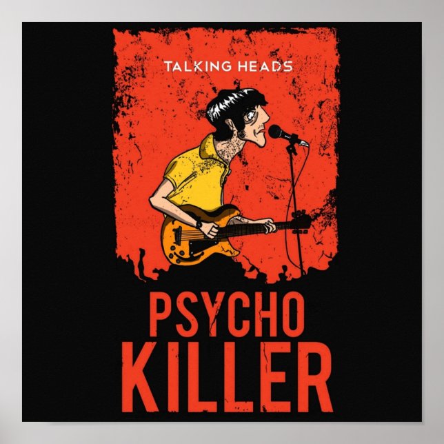 TALKING HEADS  PSYCHO KILLER POSTER (Front)