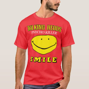 Talking Heads Psycho Killer Smiley Dark New Wave D T-Shirt