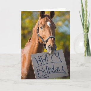 **TALKING HORSE**  GREETING" FOR "40th" BIRTHDAY Card