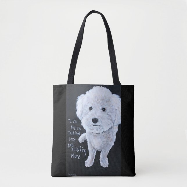 Talking Less Gucci Tote Bag (Front)