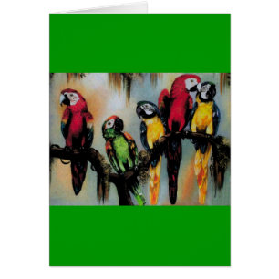 Talking Parrots ~ Card