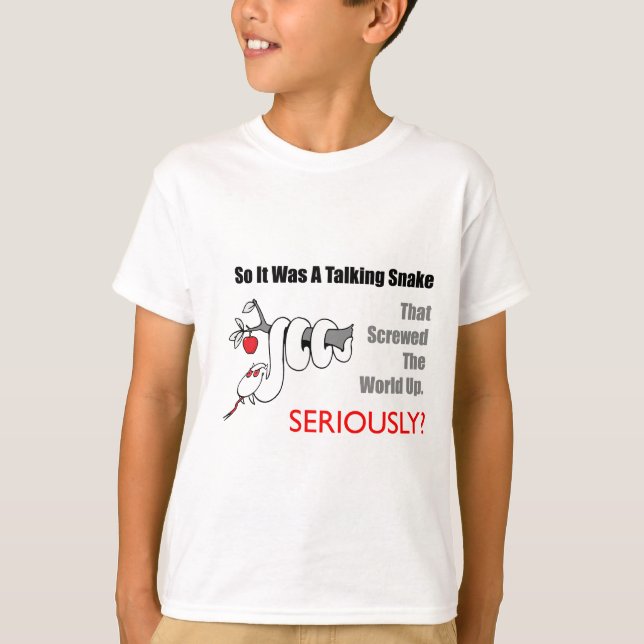 talking snake t-shirt (Front)