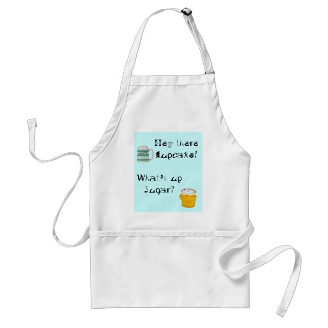 Talking sugar & cupcake apron (Front)