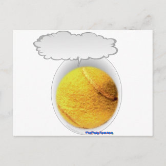 Talking Tennis Ball Postcard