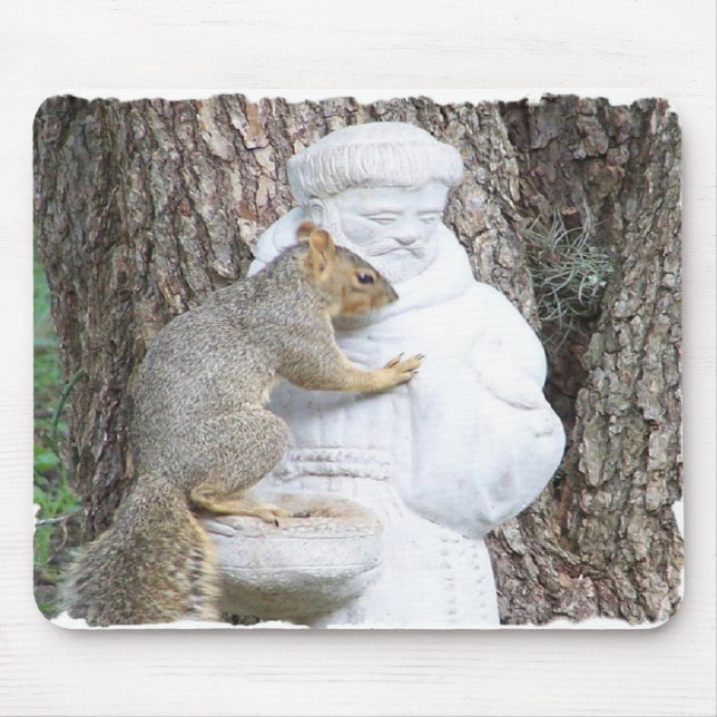 TALKING TO SAINT FRANCIS MOUSE MAT (Front)