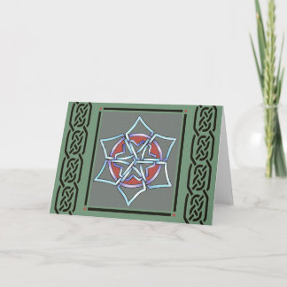 talkingfox - celtic snowflake card